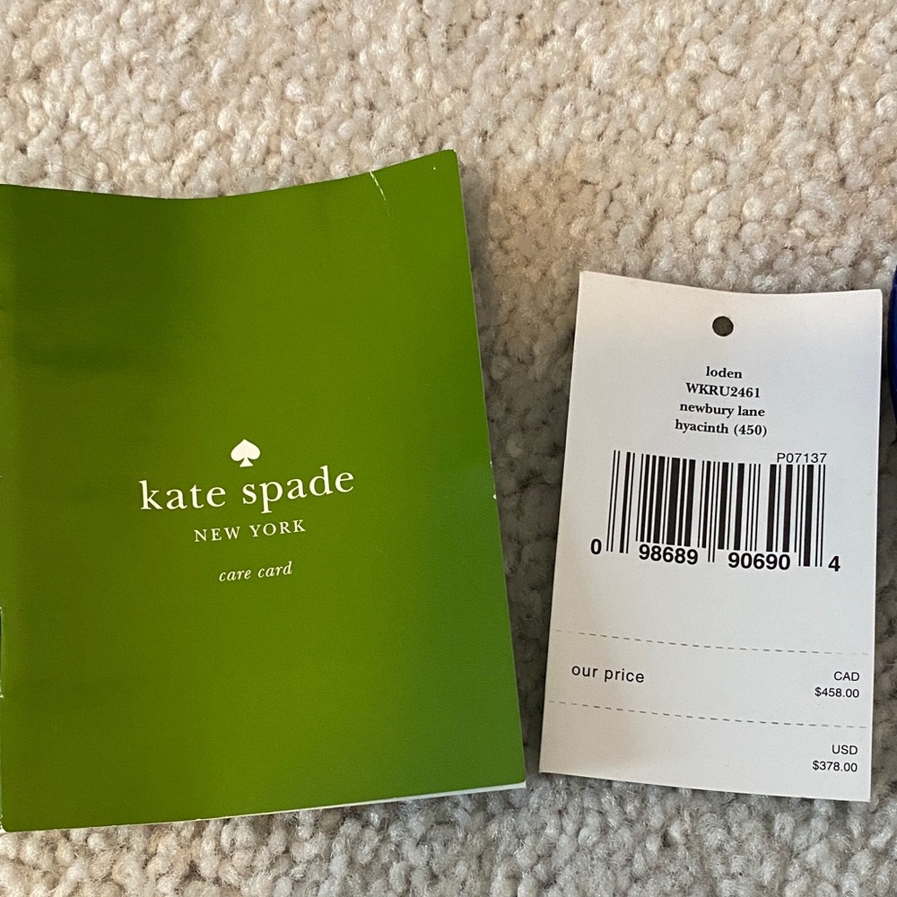 Kate Spade Newbury Lane Royal Blue Hyacinth Satchel - Picture 2 of 11